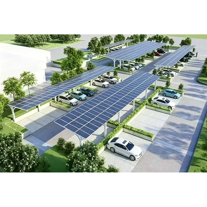 Square Tube Solar Carport System Square Tube Solar Carport System